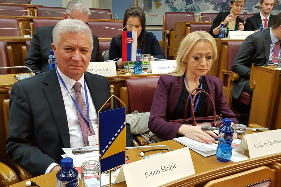 Članovi Zajedničke komisije za evropske integracije PSBiH Aleksandra Pandurević i Fehim Škaljić učestvuju na 14. sastanku COSAP-a